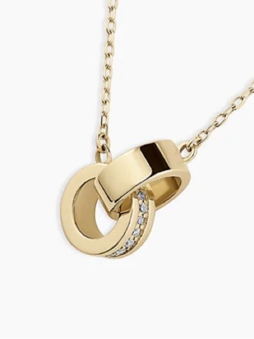 Gorjana Diamond Bond Interlocking Rose Necklace
